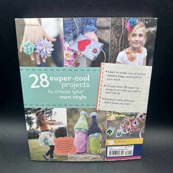 Knitting Sewing Pattern Books Lot of 4 Felt Crafts Knit Throws Knit Stitches - Picture 6 of 10